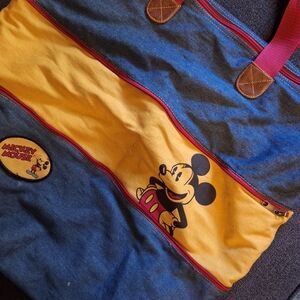 ◇[[Disney]]◇ Vintage Mickey Mouse expandable tote bag.